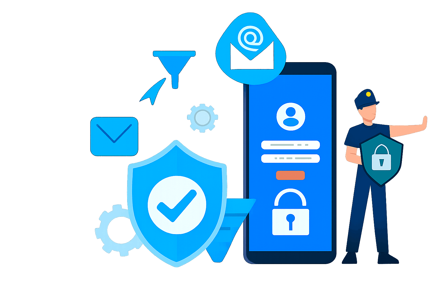 Email security illustration