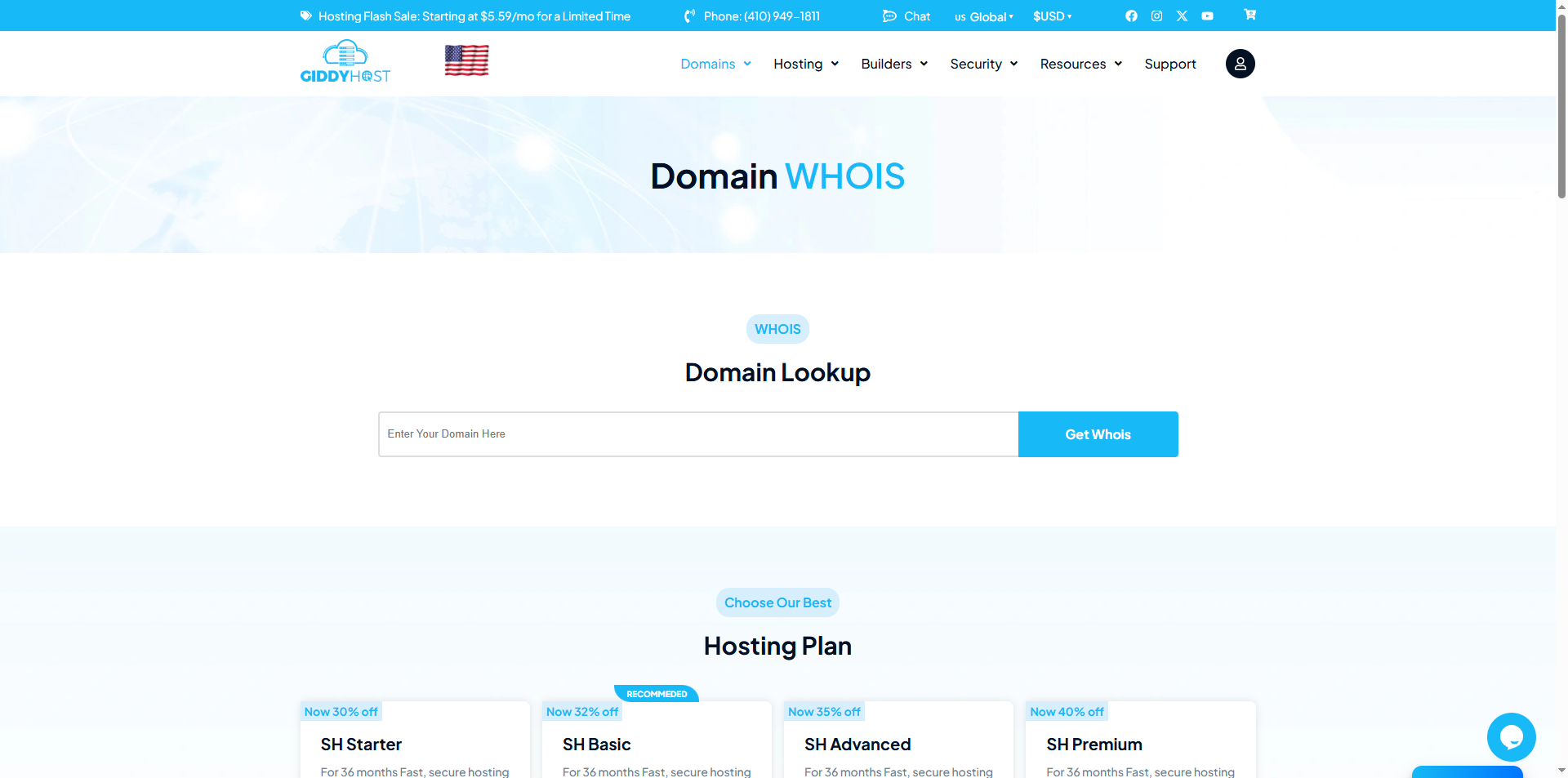 WHOIS Lookup Tool | Domain WHOIS Checker - GiddyHost