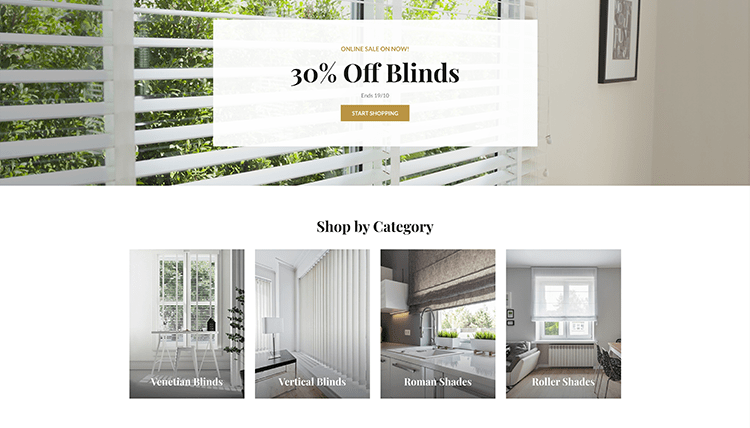 Blinds Web Design